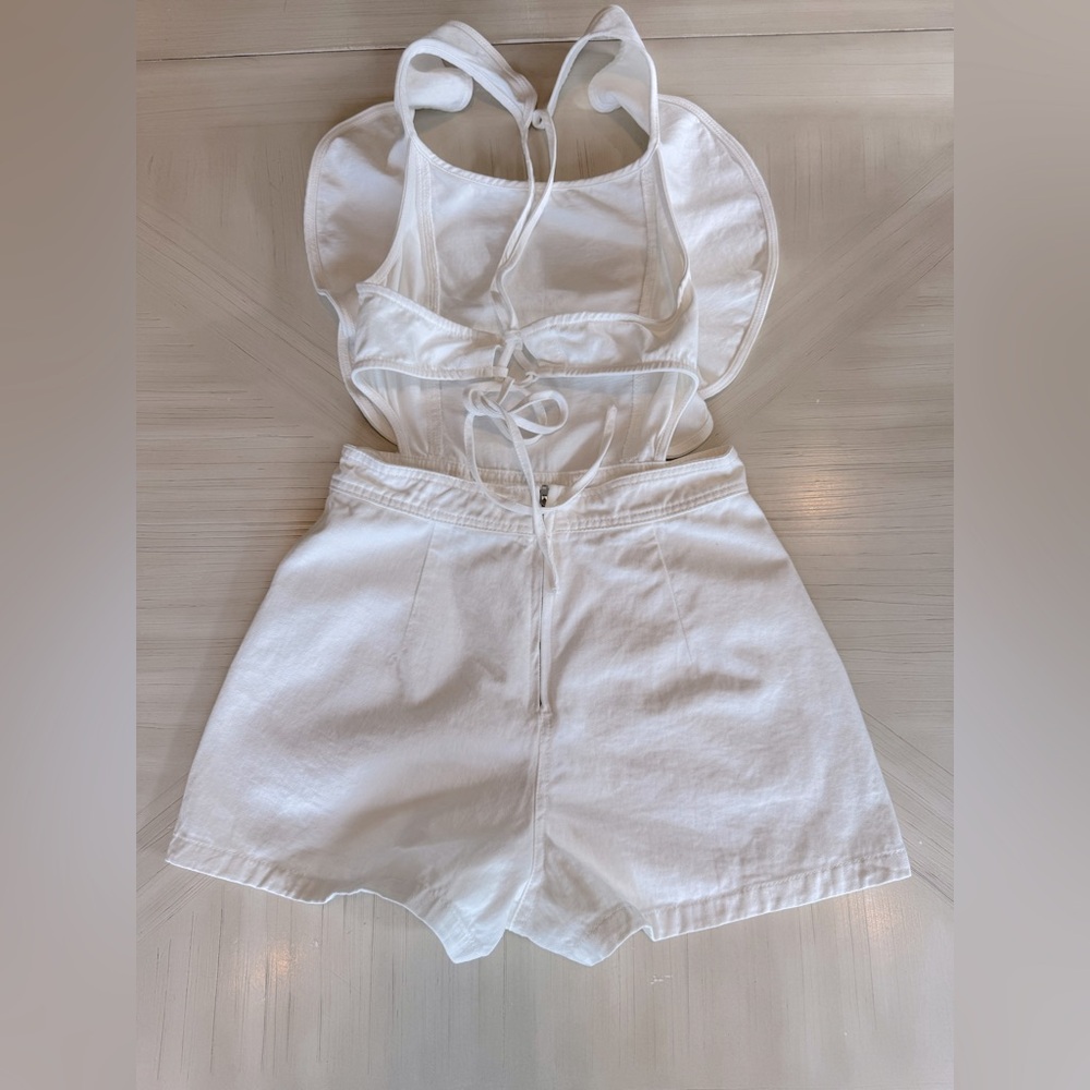 DO+BE White Ruffle Jumpsuit - Picture 12 of 16
